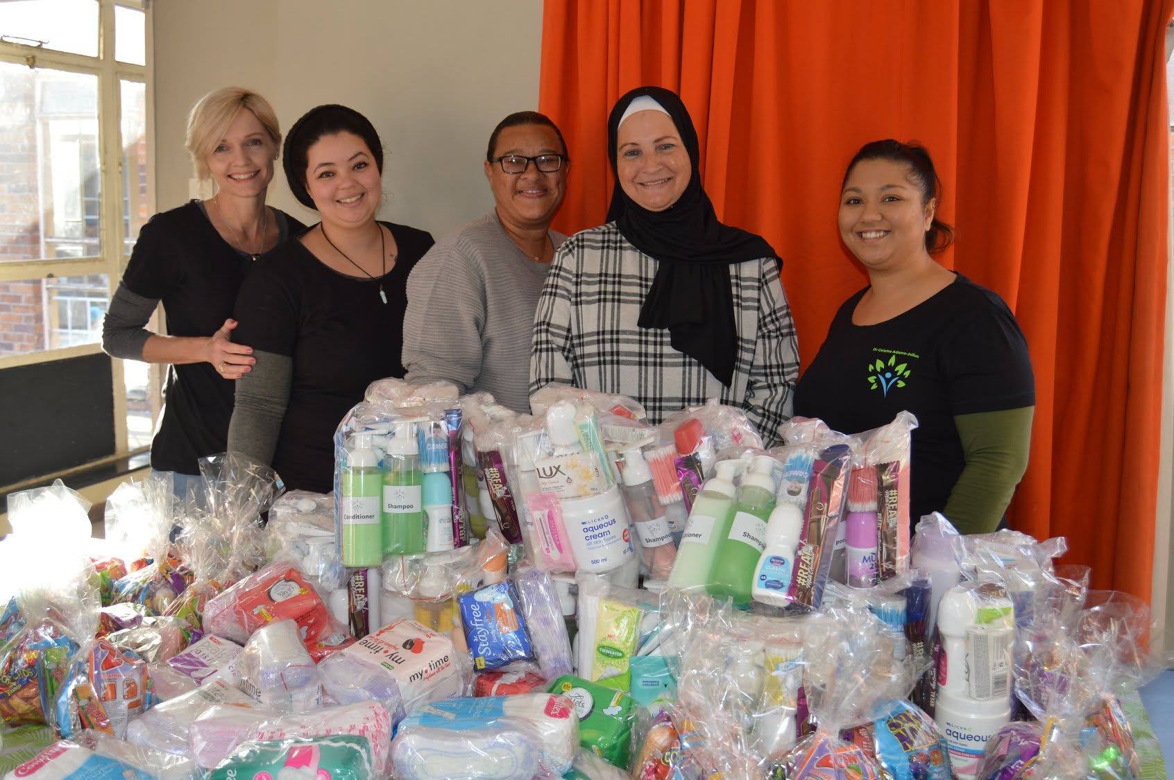 Sanitary product donations prepared for the Saartjie Baartman Centre